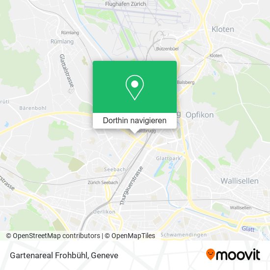 Gartenareal Frohbühl Karte
