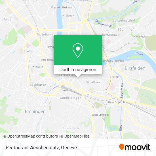 Restaurant Aeschenplatz Karte