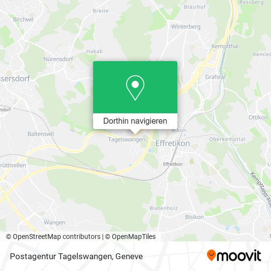 Postagentur Tagelswangen Karte