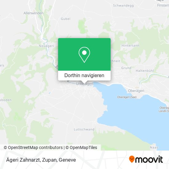 Ägeri Zahnarzt, Zupan Karte