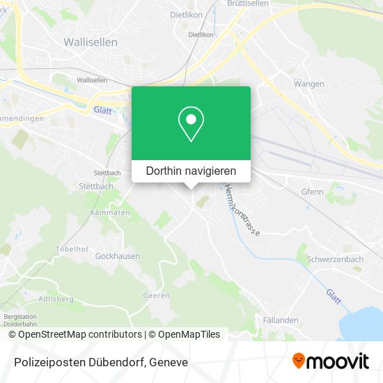 Polizeiposten Dübendorf Karte