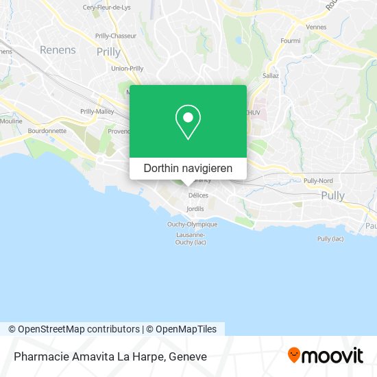 Pharmacie Amavita La Harpe Karte