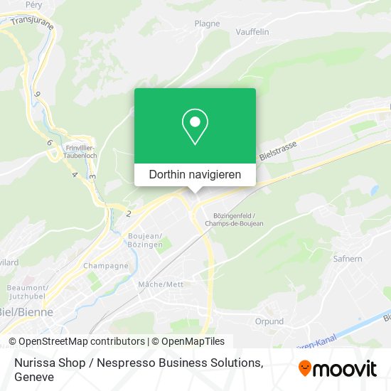 Nurissa Shop / Nespresso Business Solutions Karte