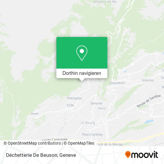 Déchetterie De Beuson Karte