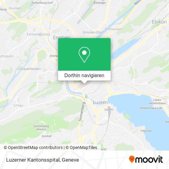Luzerner Kantonsspital Karte