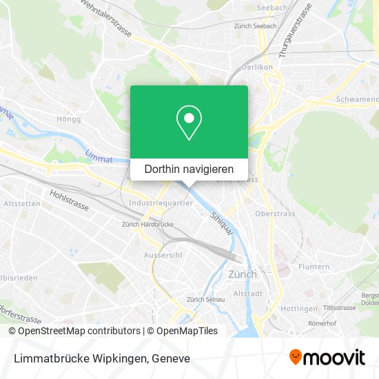Limmatbrücke Wipkingen Karte