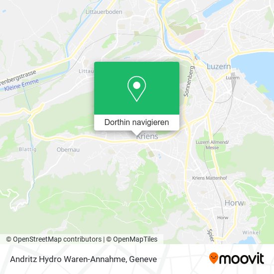 Andritz Hydro Waren-Annahme Karte