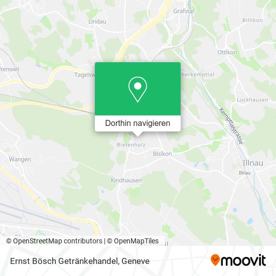 Ernst Bösch Getränkehandel Karte