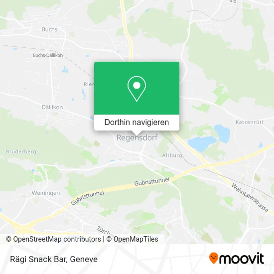 Rägi Snack Bar Karte