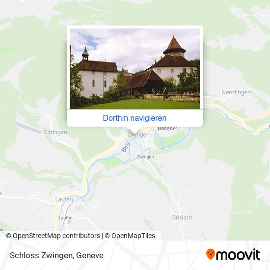 Schloss Zwingen Karte