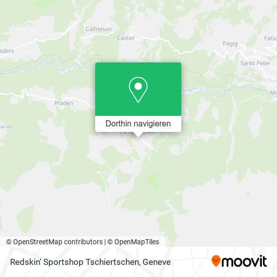 Redskin' Sportshop Tschiertschen Karte