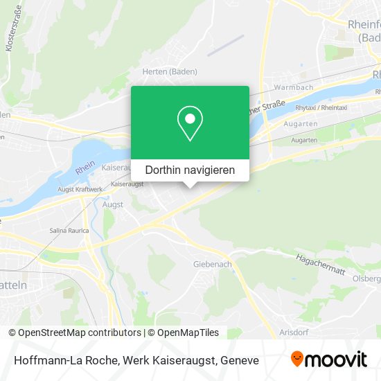 Hoffmann-La Roche, Werk Kaiseraugst Karte