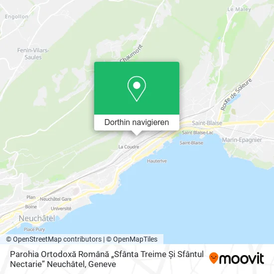 Parohia Ortodoxă Română „Sfânta Treime Și Sfântul Nectarie” Neuchâtel Karte
