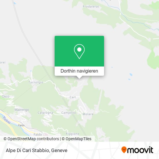 Alpe Di Carì Stabbio Karte