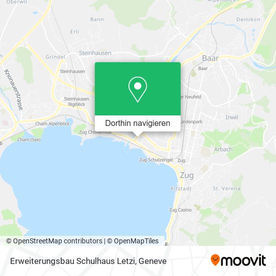 Erweiterungsbau Schulhaus Letzi Karte