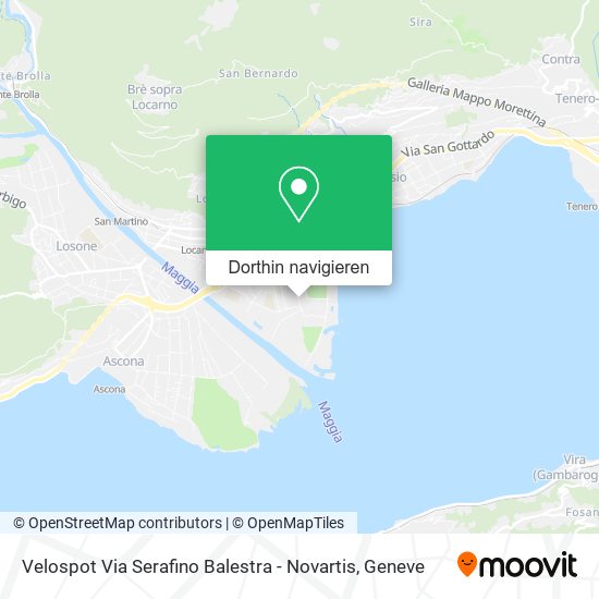 Velospot Via Serafino Balestra - Novartis Karte