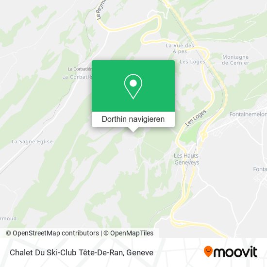 Chalet Du Ski-Club Tête-De-Ran Karte