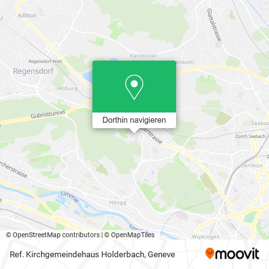 Ref. Kirchgemeindehaus Holderbach Karte
