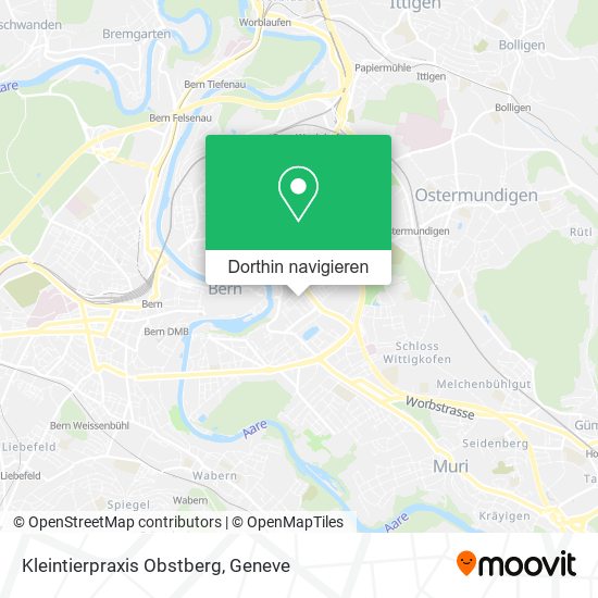 Kleintierpraxis Obstberg Karte