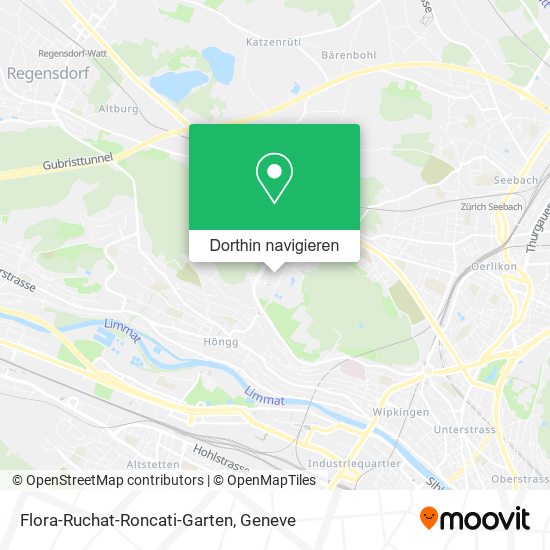 Flora-Ruchat-Roncati-Garten Karte