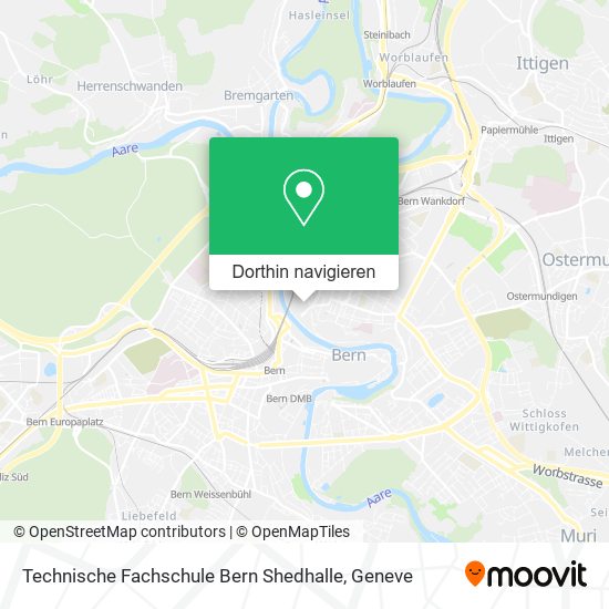 Technische Fachschule Bern Shedhalle Karte