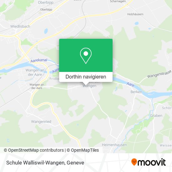 Schule Walliswil-Wangen Karte