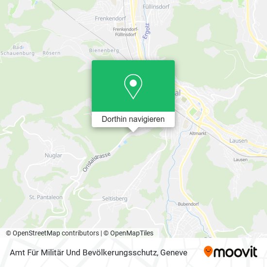 Amt Für Militär Und Bevölkerungsschutz Karte