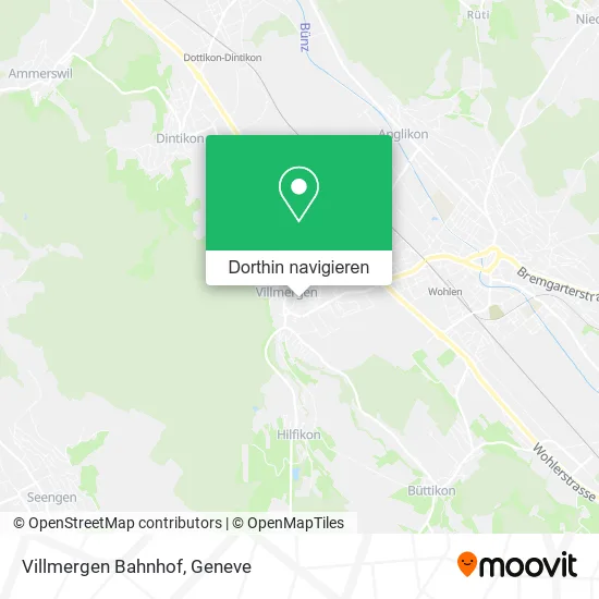 Villmergen Bahnhof Karte