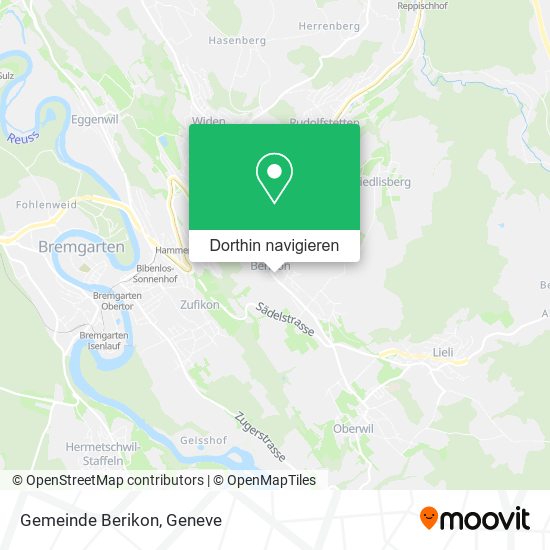 Gemeinde Berikon Karte