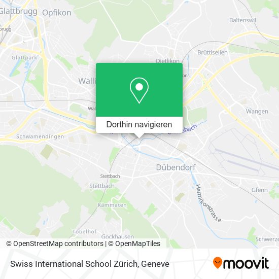 Swiss International School Zürich Karte