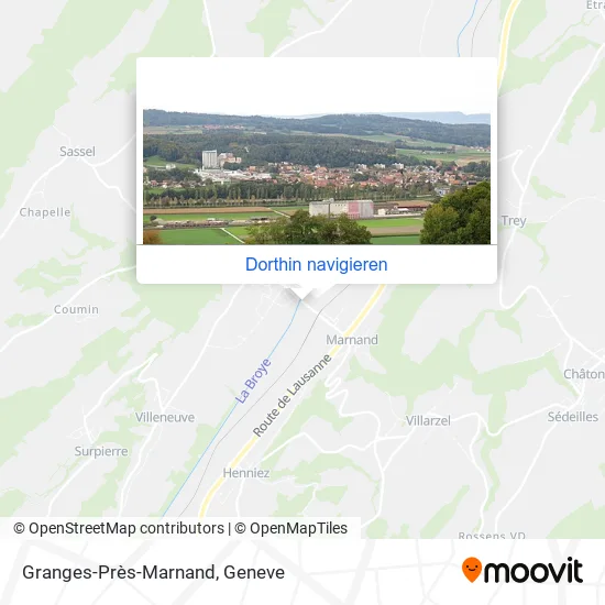 Granges-Près-Marnand Karte