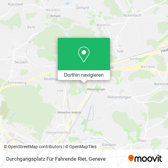 Durchgangsplatz Für Fahrende Riet Karte