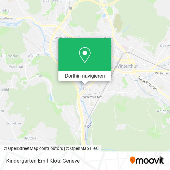 Kindergarten Emil-Klöti Karte