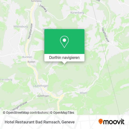 Hotel Restaurant Bad Ramsach Karte