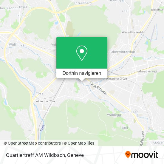 Quartiertreff AM Wildbach Karte