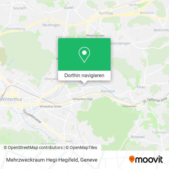 Mehrzweckraum Hegi-Hegifeld Karte