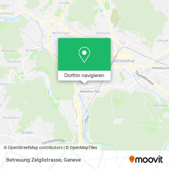 Betreuung Zelglistrasse Karte
