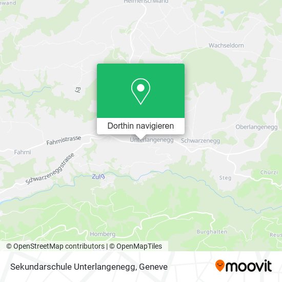Sekundarschule Unterlangenegg Karte