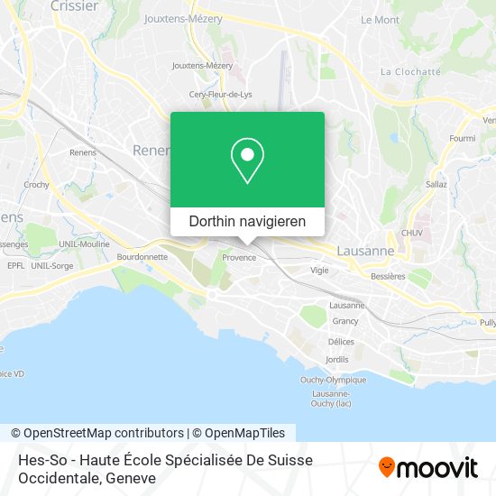 Hes-So - Haute École Spécialisée De Suisse Occidentale Karte