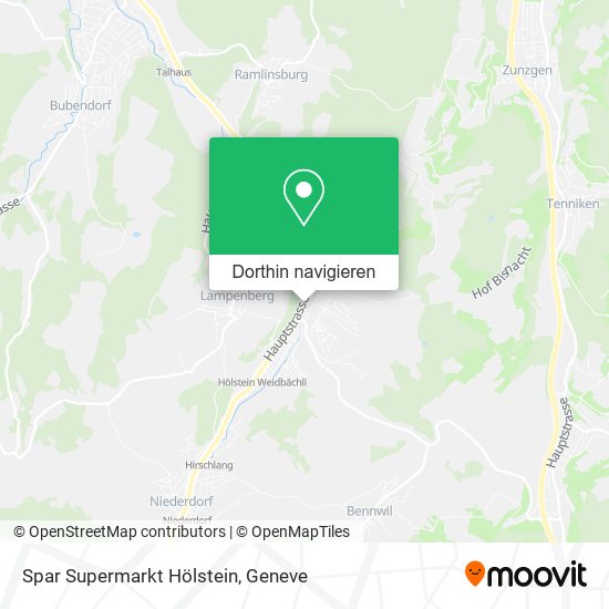Spar Supermarkt Hölstein Karte