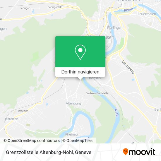 Grenzzollstelle Altenburg-Nohl Karte
