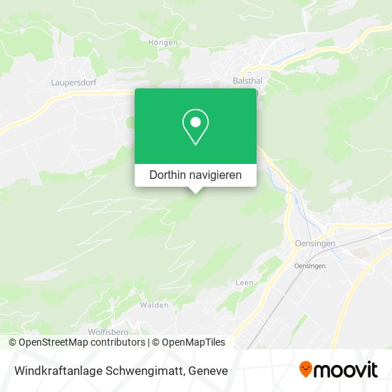 Windkraftanlage Schwengimatt Karte