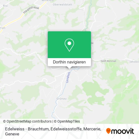 Edelweiss - Brauchtum, Edelweissstoffe, Mercerie Karte