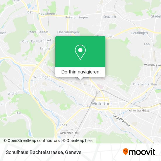 Schulhaus Bachtelstrasse Karte