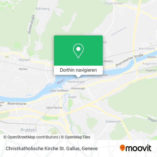 Christkatholische Kirche St. Gallus Karte