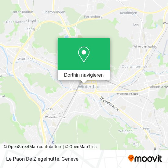 Le Paon De Ziegelhütte Karte