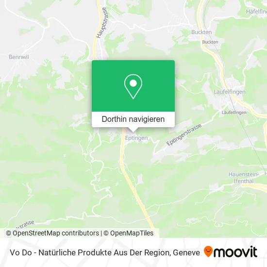 Vo Do - Natürliche Produkte Aus Der Region Karte