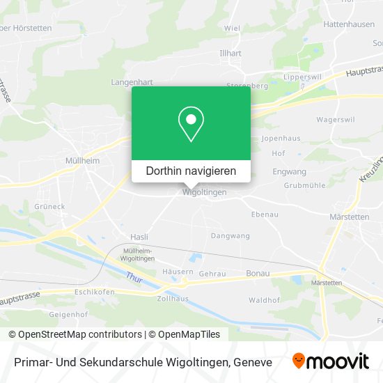Primar- Und Sekundarschule Wigoltingen Karte