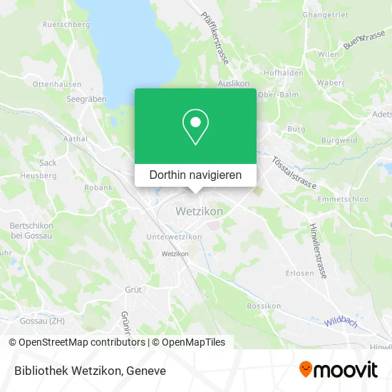 Bibliothek Wetzikon Karte