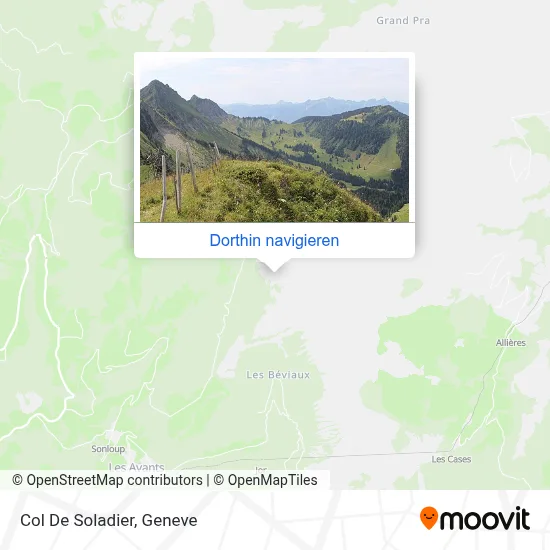 Col De Soladier Karte